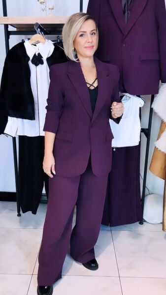 Premium kalite  Mürdüm Blazer