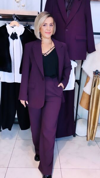 Premium Kalite Mürdüm Pantolon