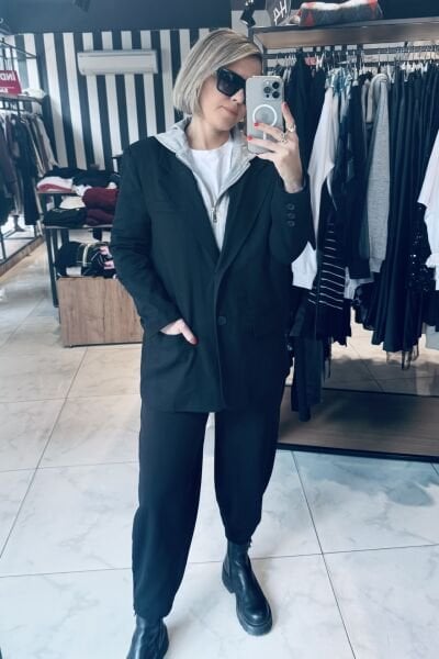 Siyah Şalvar Pantolon