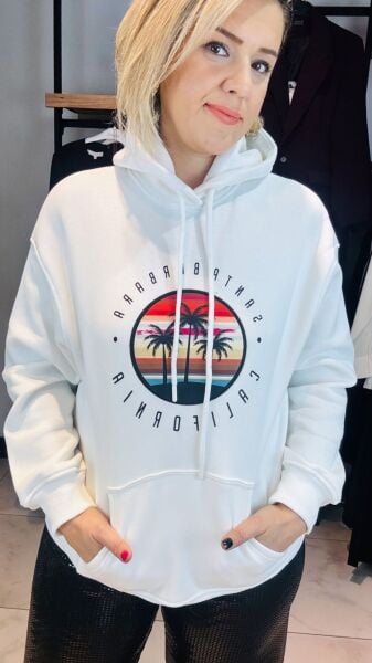 Baskılı Nakışlı Sweatshirt