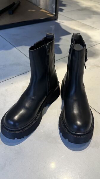 H4 %100 Deri Siyah Bot