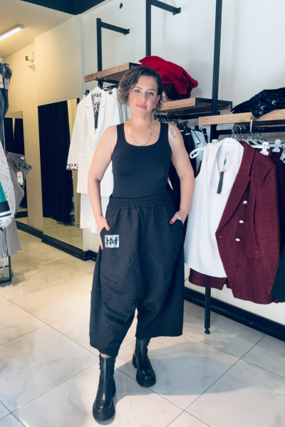 H4 Siyah Şalvar Pantolon